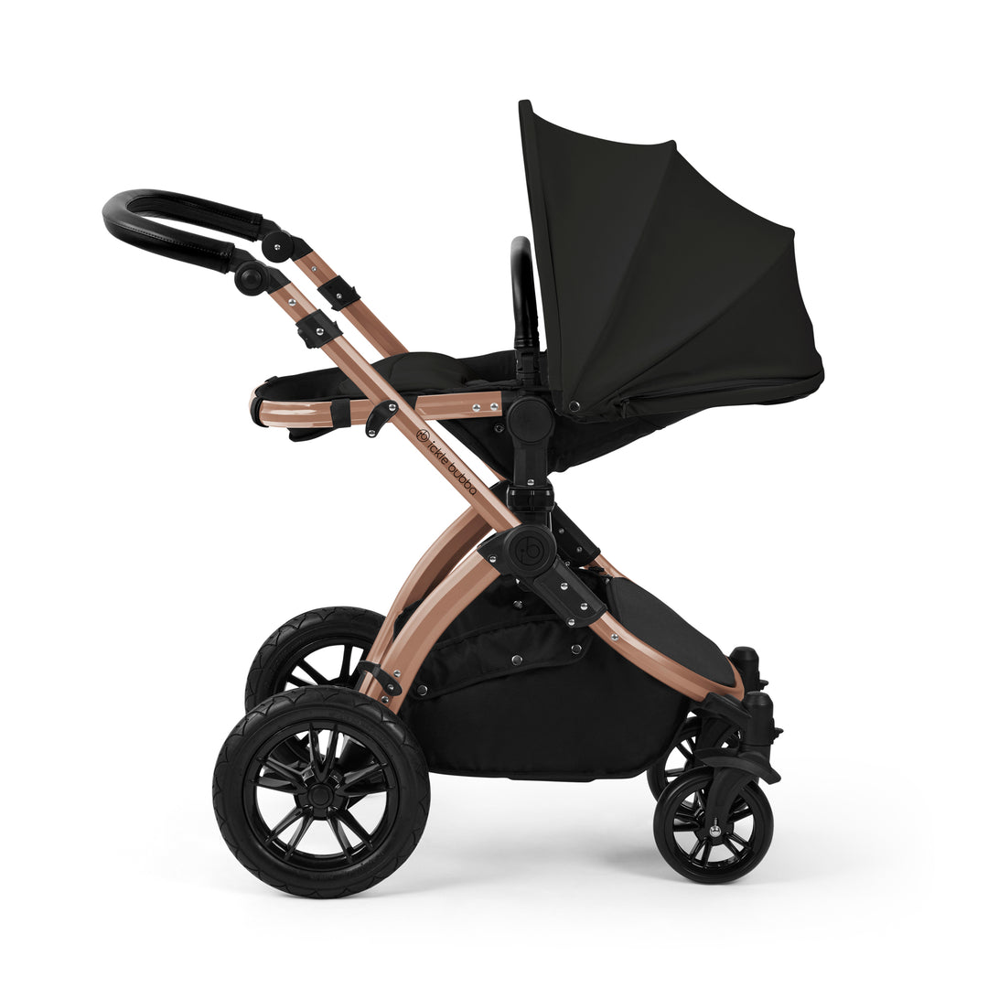 Ickle Bubba Stomp Luxe 2 in 1 Pram Bundle, Midnight / Bronze - image 9