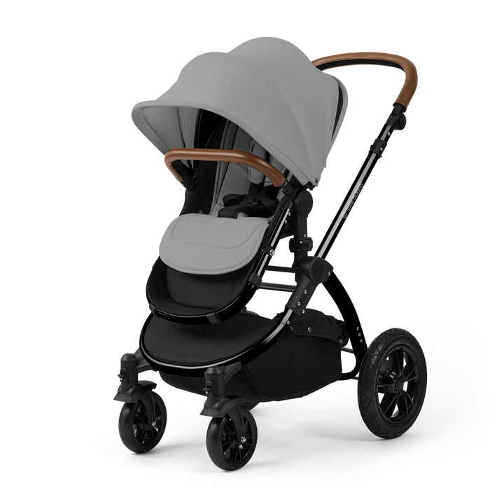 Ickle Bubba Stomp Luxe 2 in 1 Pram Bundle, Pearl Grey / Black - image 5