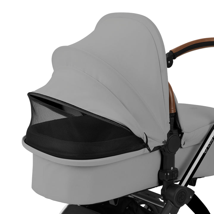 Ickle Bubba Stomp Luxe 2 in 1 Pram Bundle, Pearl Grey / Black - image 11