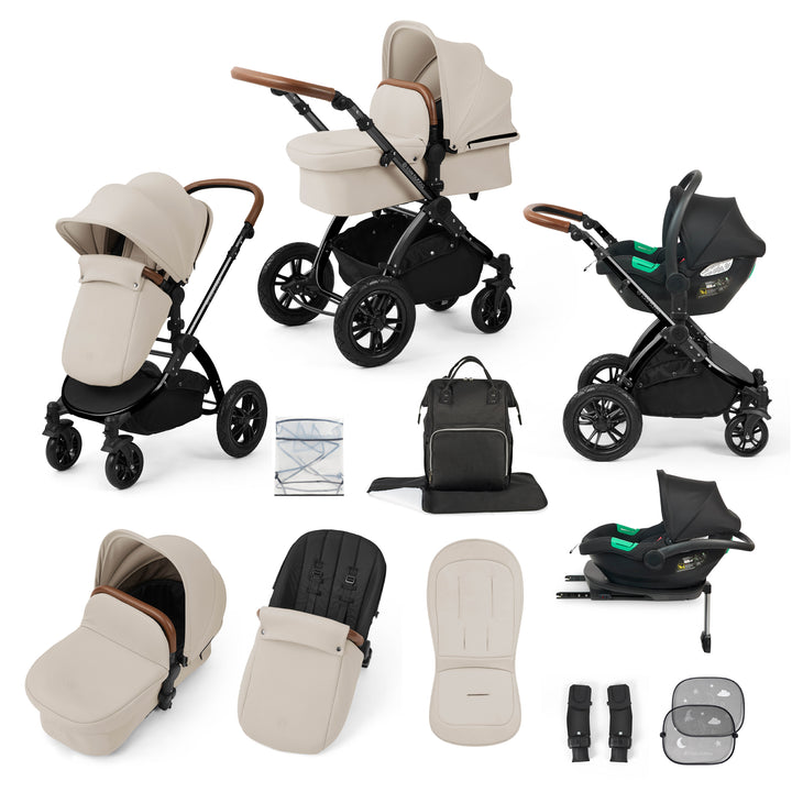 Ickle Bubba Stomp Luxe All in One Cirrus i-Size Travel System Bundle, Stone / Black - image 1