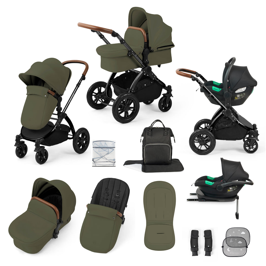 Ickle Bubba Stomp Luxe All in One Cirrus i-Size Travel System Bundle, Woodland / Black - image 1