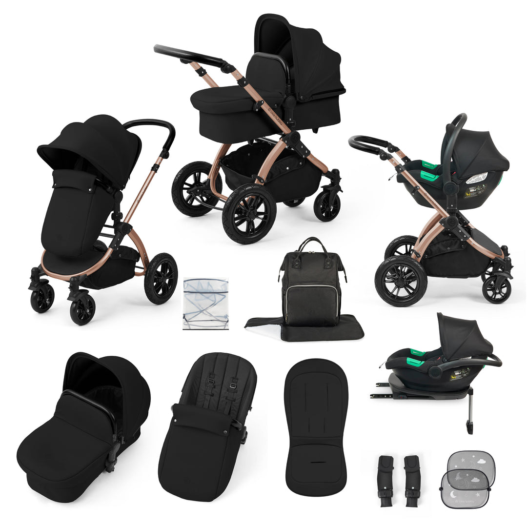 Ickle Bubba Stomp Luxe All in One Cirrus i-Size Travel System Bundle, Midnight / Bronze - image 1