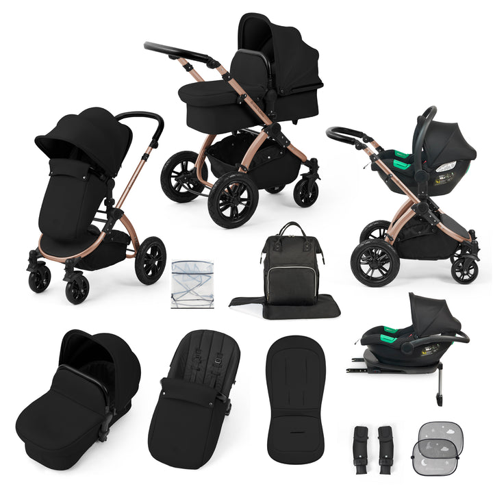 Ickle Bubba Stomp Luxe All in One Cirrus i-Size Travel System Bundle, Midnight / Bronze - image 1