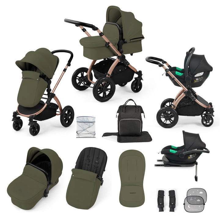 Ickle Bubba Stomp Luxe All in One Cirrus i-Size Travel System Bundle, Woodland / Bronze - image 1