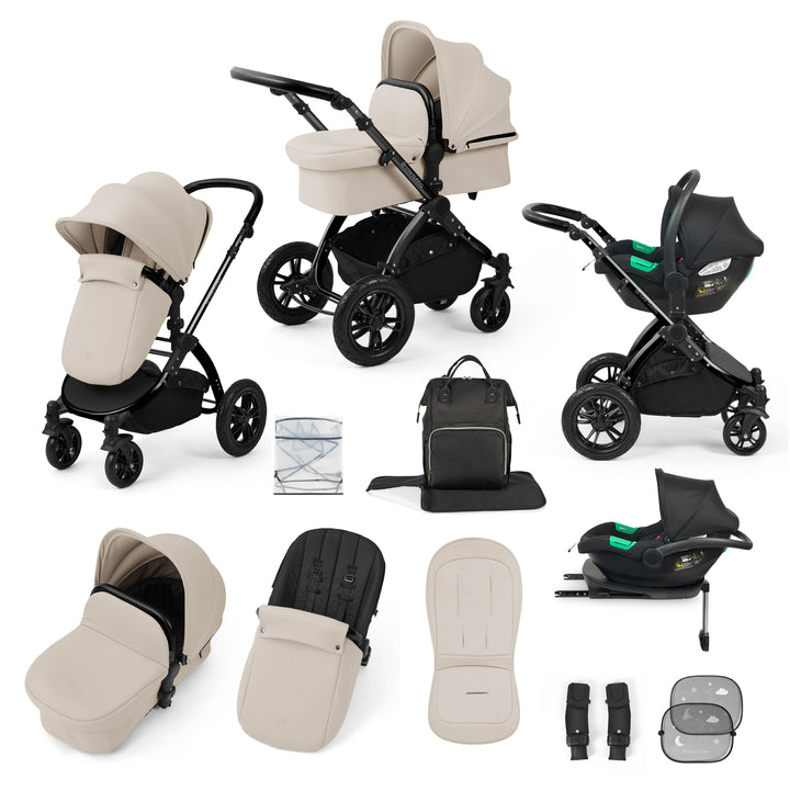 Ickle Bubba Stomp Luxe All in One Cirrus i-Size Travel System Bundle, Stone / Black - image 1