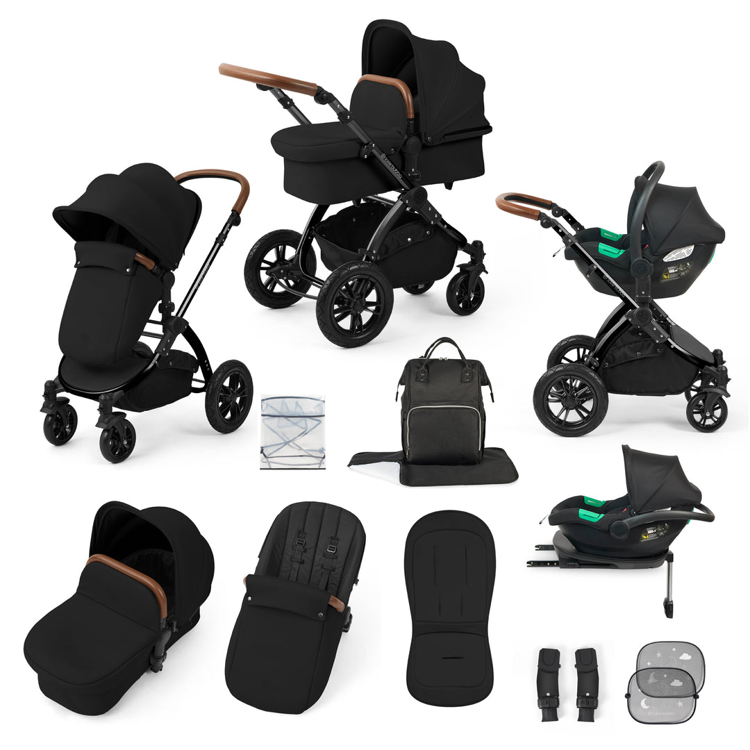 Ickle Bubba Stomp Luxe All in One Cirrus i-Size Travel System Bundle, Midnight / Black - image 1