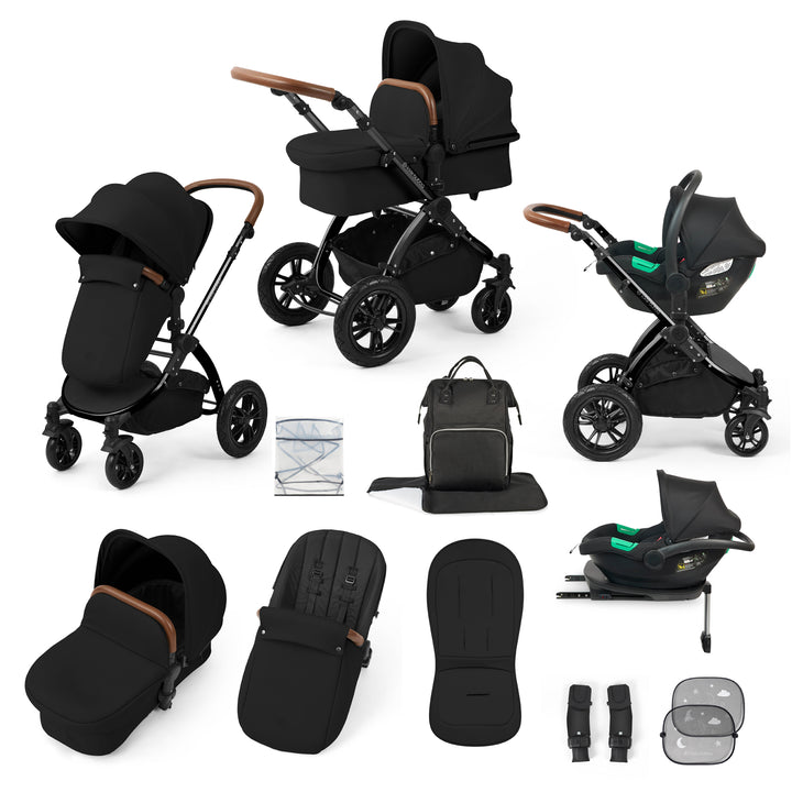 Ickle Bubba Stomp Luxe All in One Cirrus i-Size Travel System Bundle, Midnight / Black - image 1