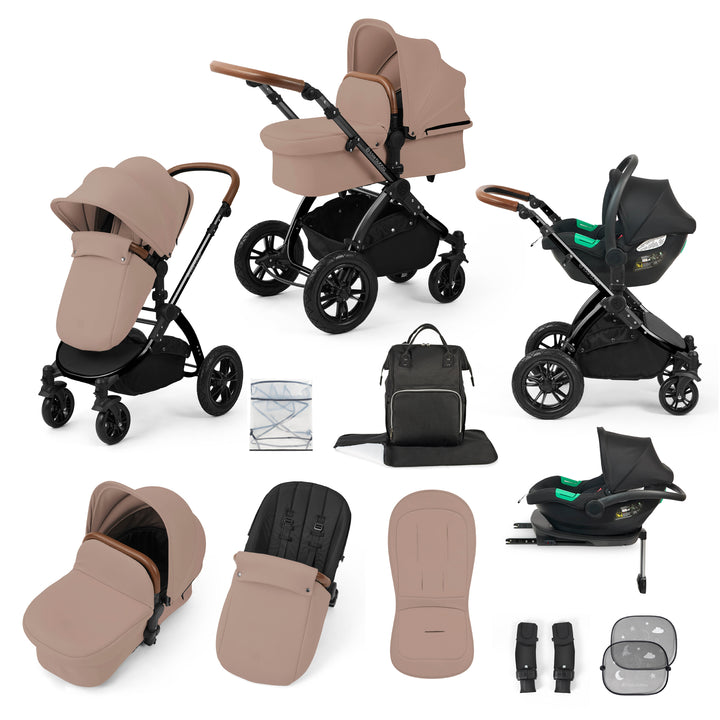 Ickle Bubba Stomp Luxe All in One Cirrus i-Size Travel System Bundle, Desert / Black - image 1