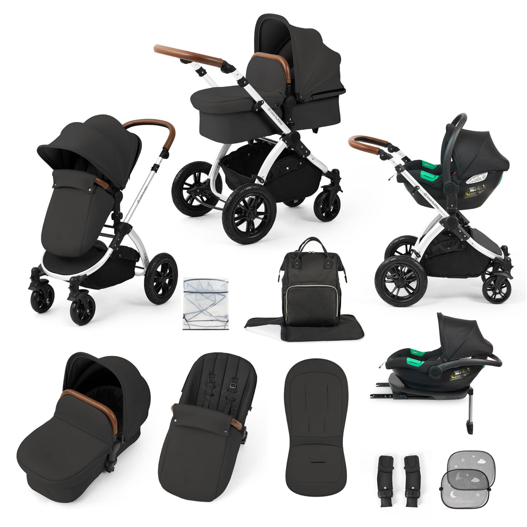 Ickle Bubba Stomp Luxe All in One Cirrus i-Size Travel System Bundle, Charcoal Grey / Silver - image 1