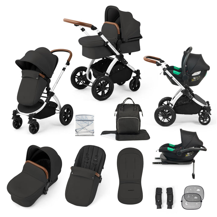 Ickle Bubba Stomp Luxe All in One Cirrus i-Size Travel System Bundle, Charcoal Grey / Silver - image 1