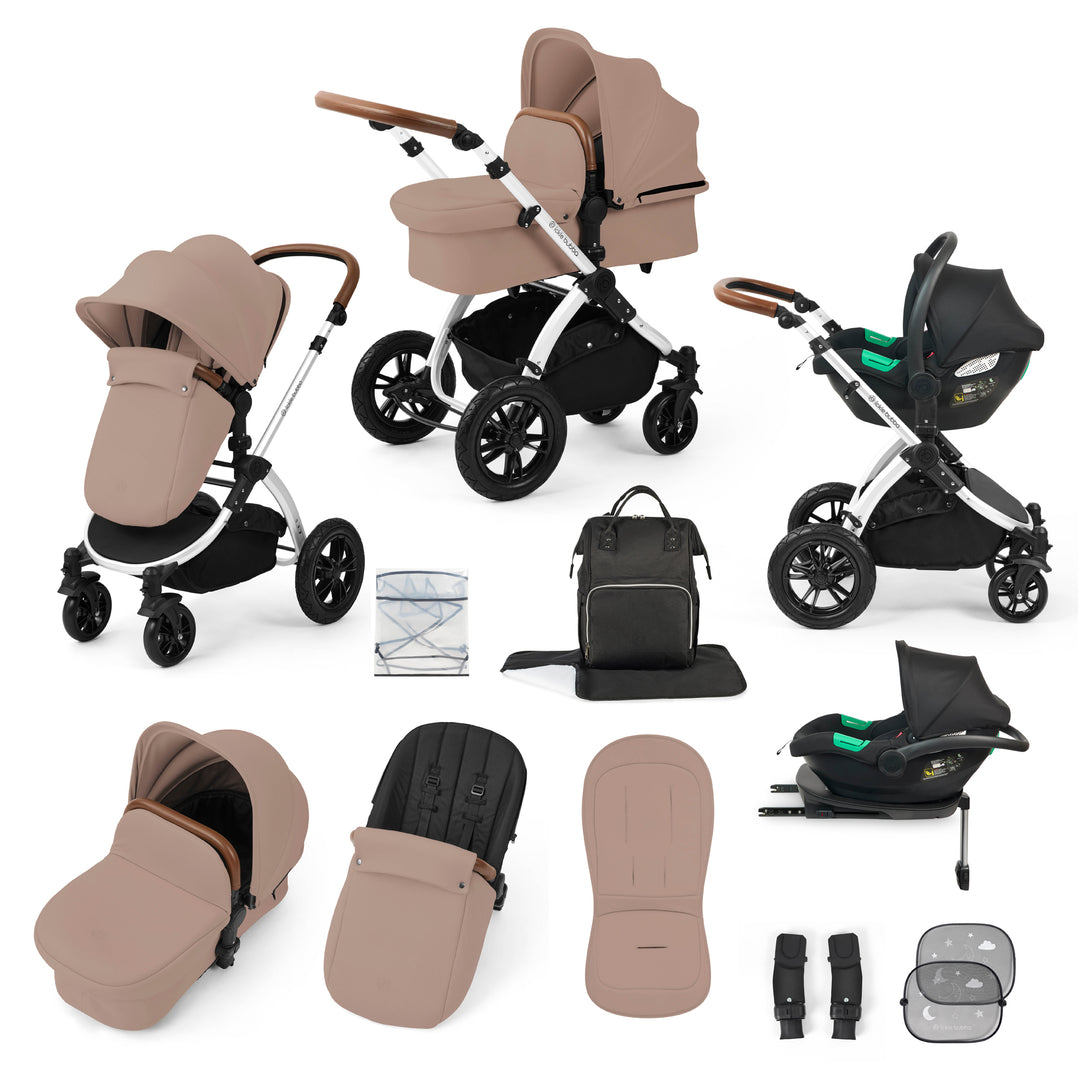 Ickle Bubba Stomp Luxe All in One Cirrus i-Size Travel System Bundle, Desert / Silver - image 1