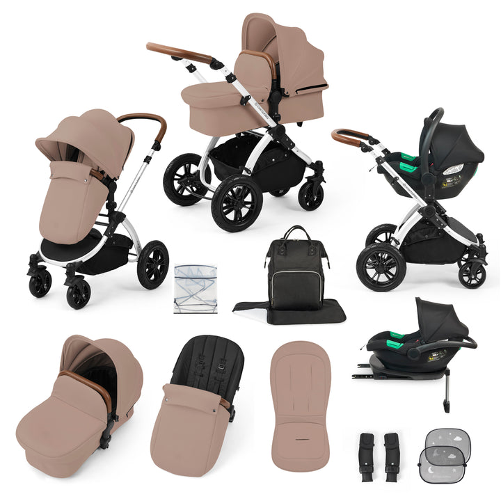 Ickle Bubba Stomp Luxe All in One Cirrus i-Size Travel System Bundle, Desert / Silver - image 1