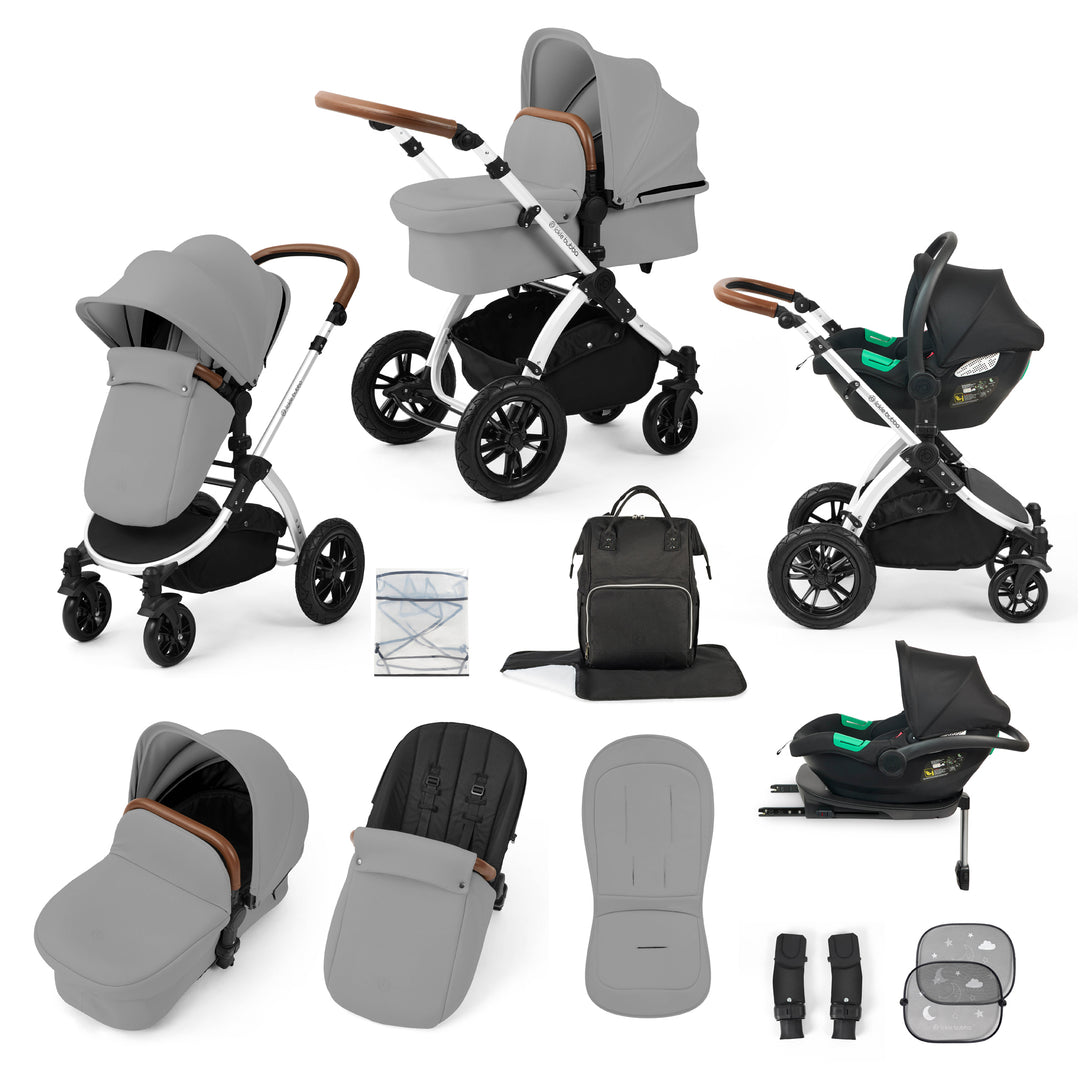 Ickle Bubba Stomp Luxe All in One Cirrus i-Size Travel System Bundle, Pearl Grey / Silver - image 1