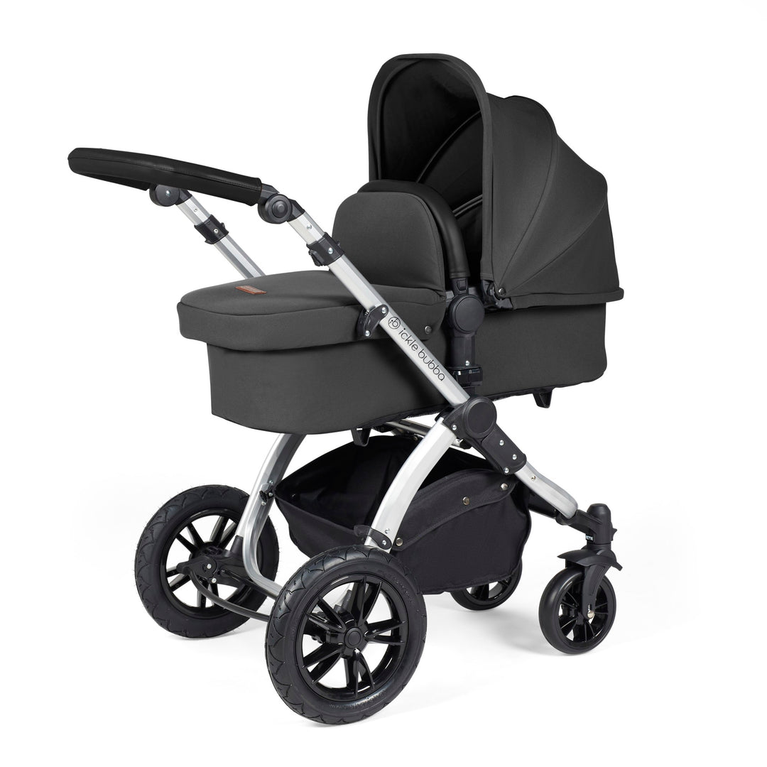 Ickle Bubba Stomp Luxe 12 Piece Nimbus i-Size Travel System Bundle, Charcoal Grey / Silver - image 2