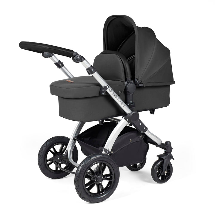Ickle Bubba Stomp Luxe 12 Piece Nimbus i-Size Travel System Bundle, Charcoal Grey / Silver - image 2
