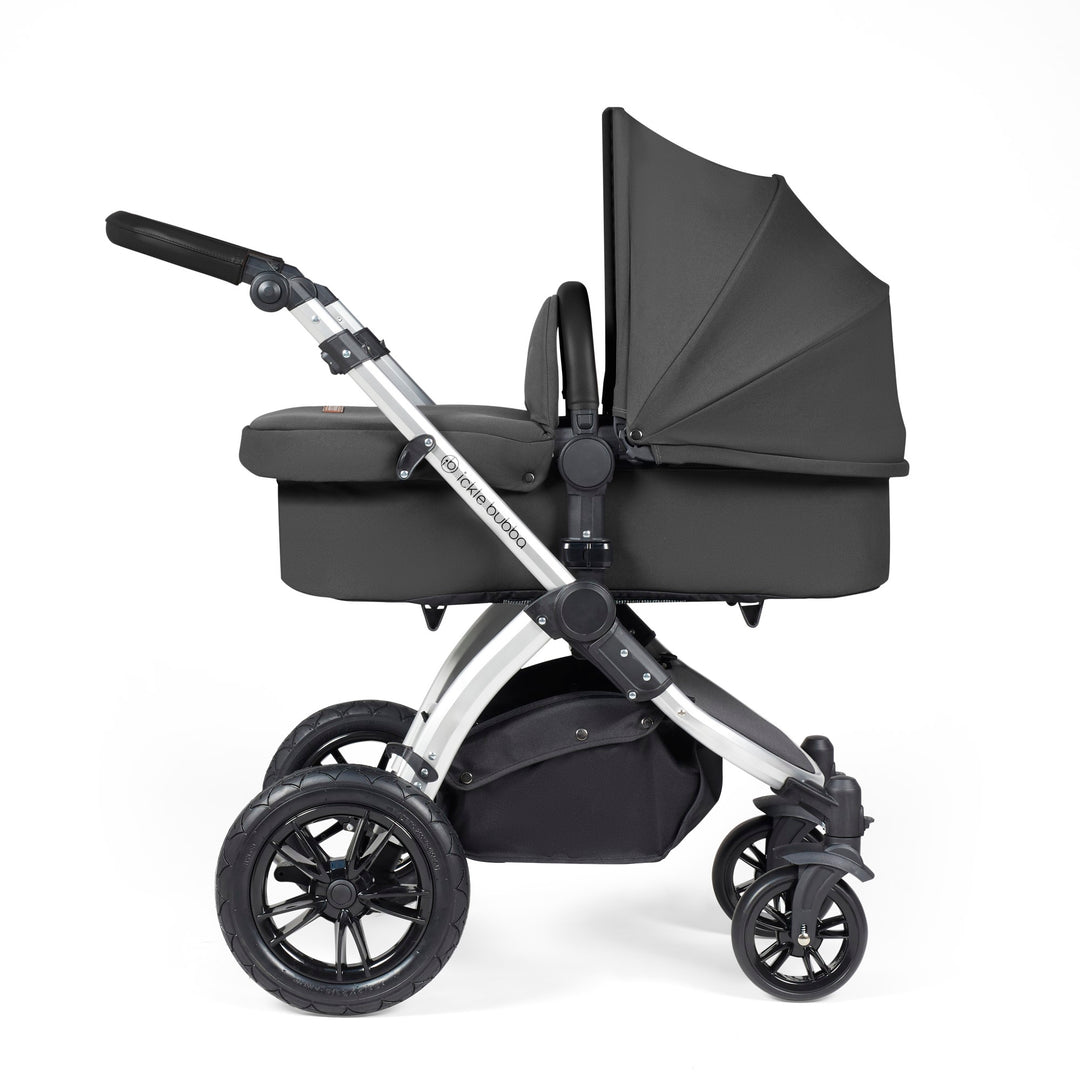 Ickle Bubba Stomp Luxe 12 Piece Nimbus i-Size Travel System Bundle, Charcoal Grey / Silver - image 3