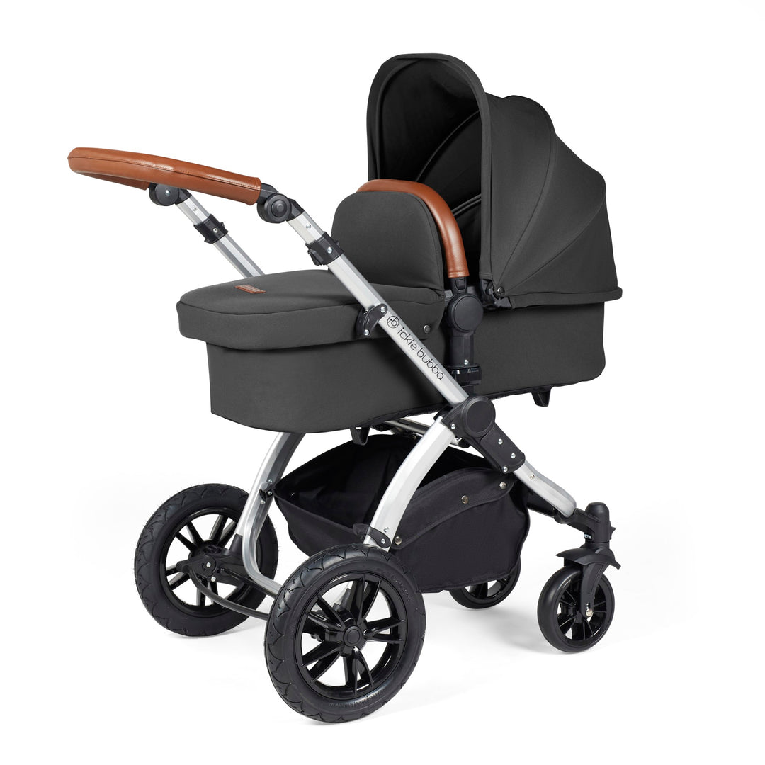Ickle Bubba Stomp Luxe 12 Piece Nimbus i-Size Travel System Bundle, Charcoal Grey / Silver - image 2