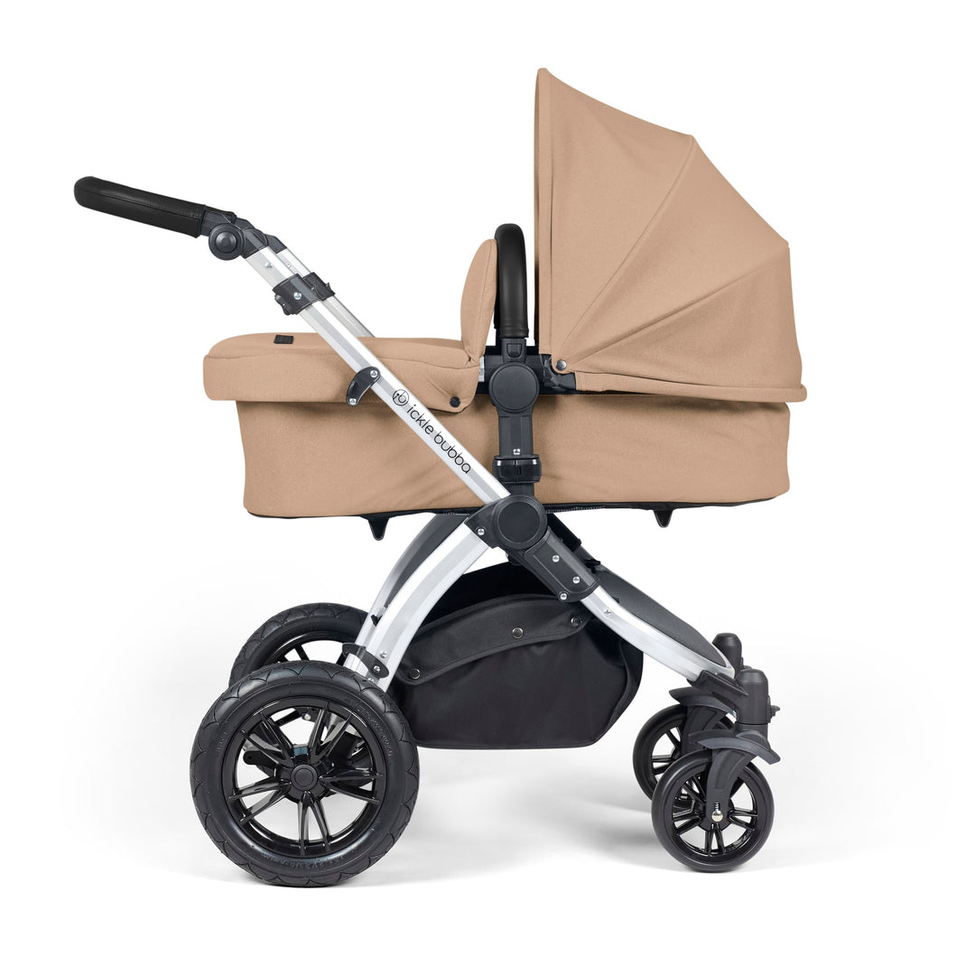 Ickle Bubba Stomp Luxe 12 Piece Nimbus i-Size Travel System Bundle, Desert / Silver - image 3