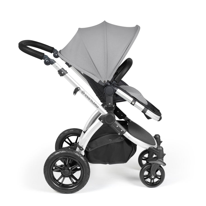 Ickle Bubba Stomp Luxe 12 Piece Nimbus i-Size Travel System Bundle, Pearl Grey / Silver - image 7