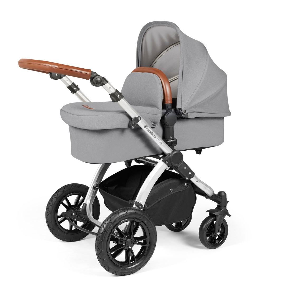 Ickle Bubba Stomp Luxe 12 Piece Nimbus i-Size Travel System Bundle, Pearl Grey / Silver - image 2