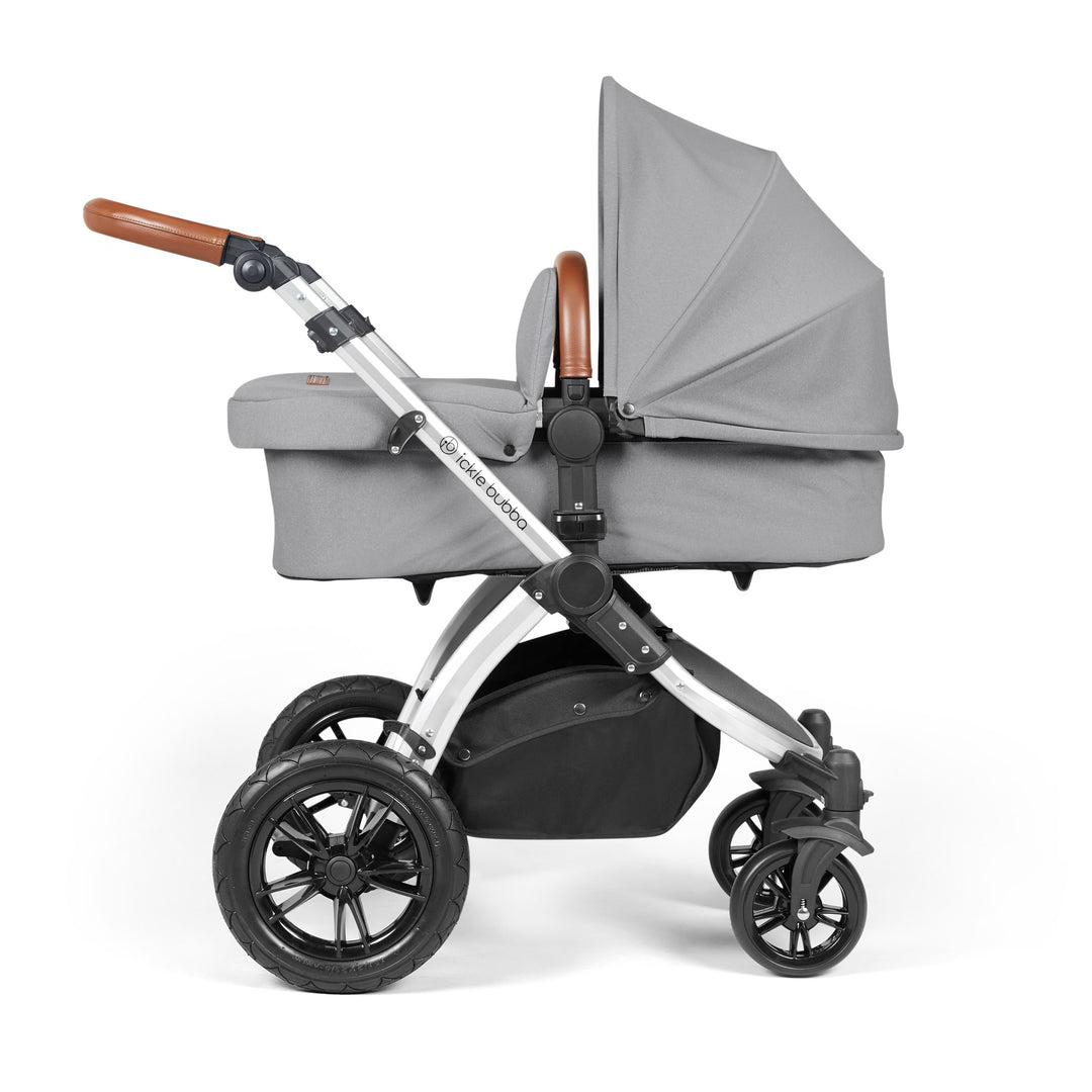 Ickle Bubba Stomp Luxe 12 Piece Nimbus i-Size Travel System Bundle, Pearl Grey / Silver - image 3