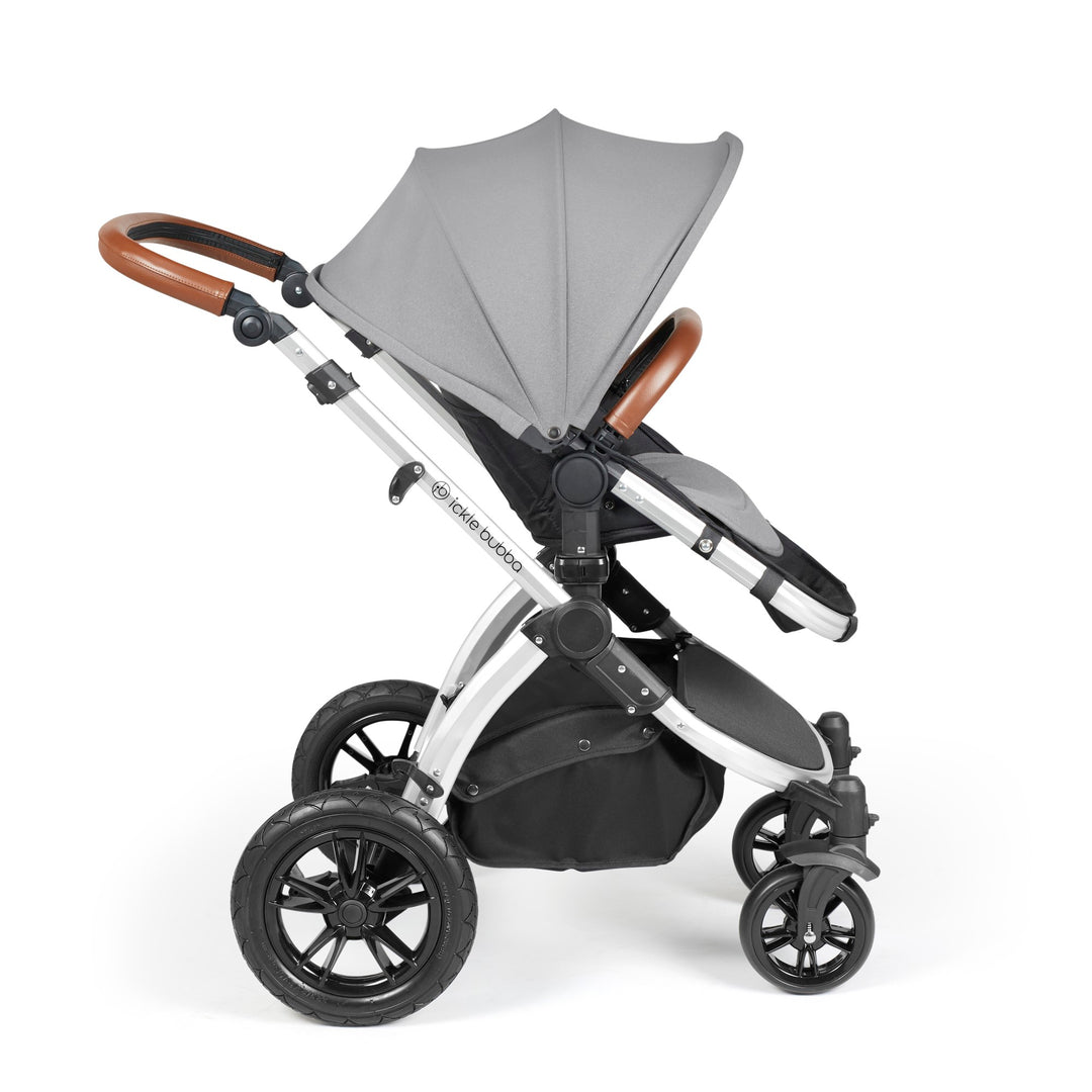 Ickle Bubba Stomp Luxe 12 Piece Nimbus i-Size Travel System Bundle, Pearl Grey / Silver - image 7