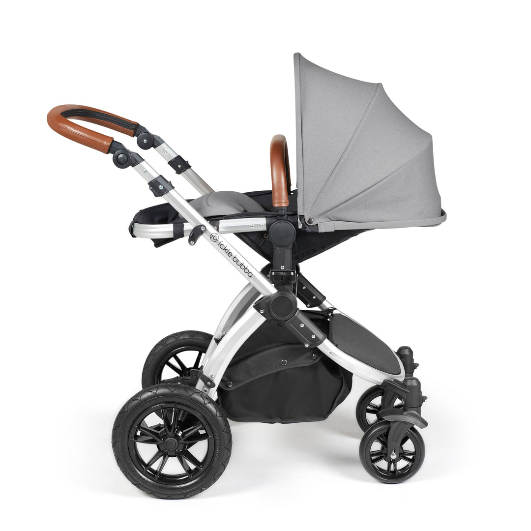 Ickle Bubba Stomp Luxe 12 Piece Nimbus i-Size Travel System Bundle, Pearl Grey / Silver - image 8