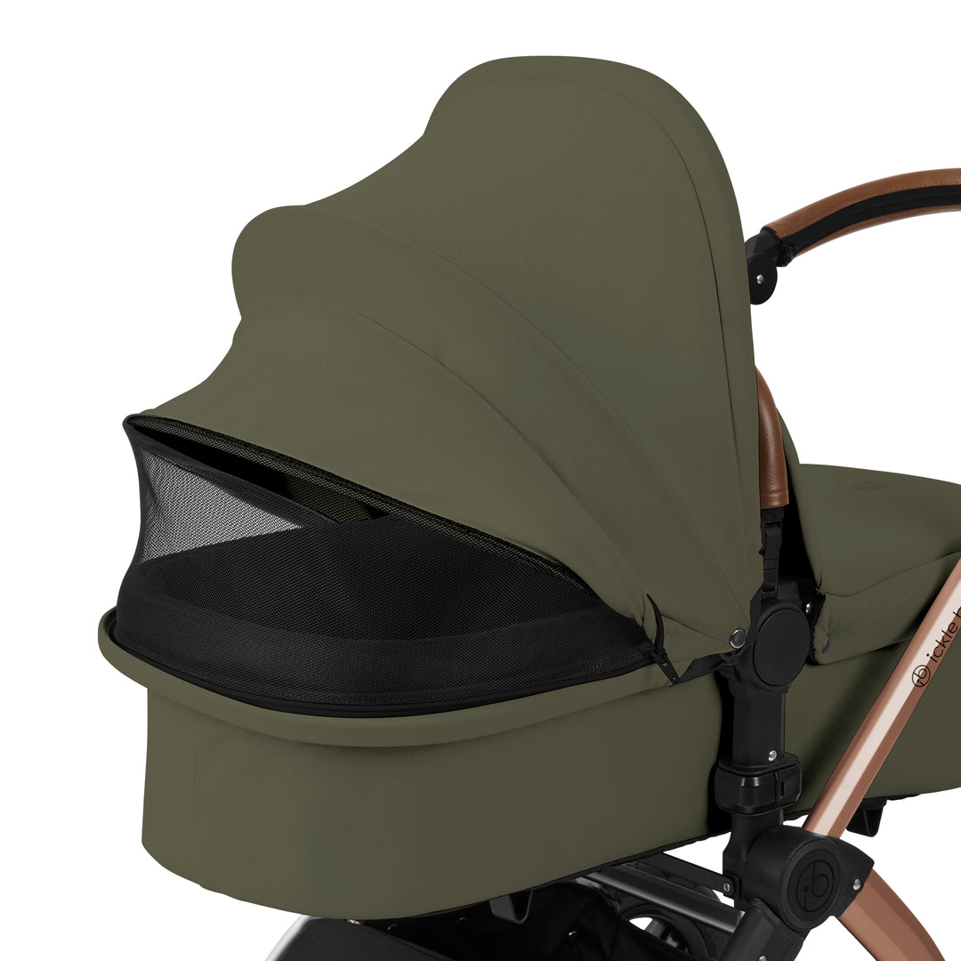 Ickle Bubba Stomp Luxe 12 Piece Maxi-Cosi CabrioFix i-Size Travel System Bundle, Woodland / Bronze - image 16