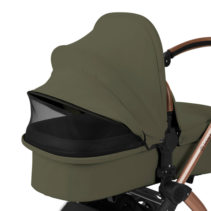 Ickle Bubba Stomp Luxe 12 Piece Maxi-Cosi CabrioFix i-Size Travel System Bundle, Woodland / Bronze - image 16