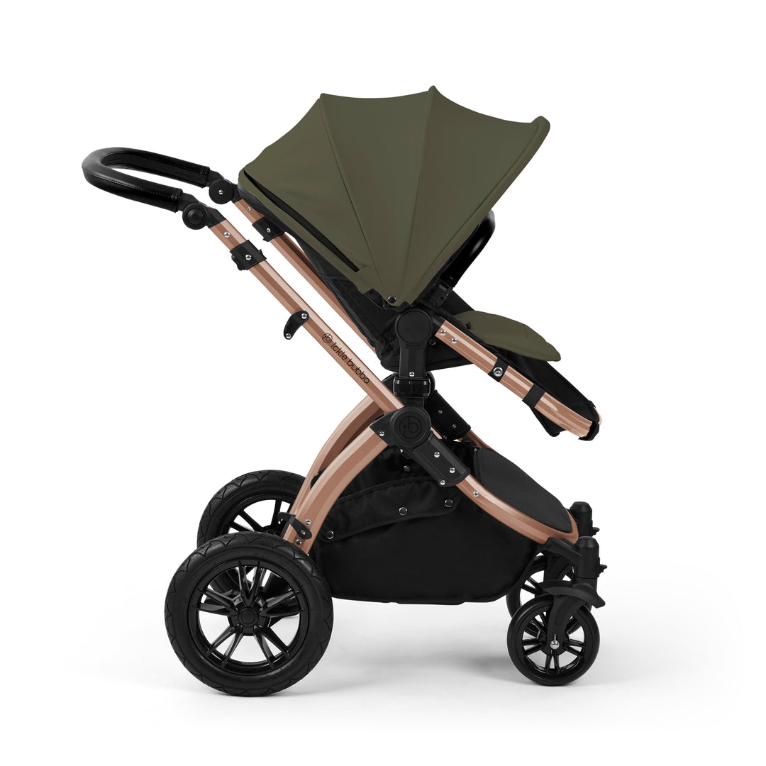 Ickle Bubba Stomp Luxe 12 Piece Maxi-Cosi CabrioFix i-Size Travel System Bundle, Woodland / Bronze - image 7