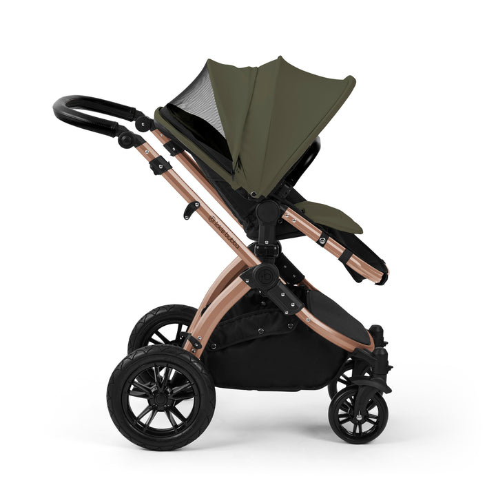 Ickle Bubba Stomp Luxe 12 Piece Maxi-Cosi CabrioFix i-Size Travel System Bundle, Woodland / Bronze - image 8