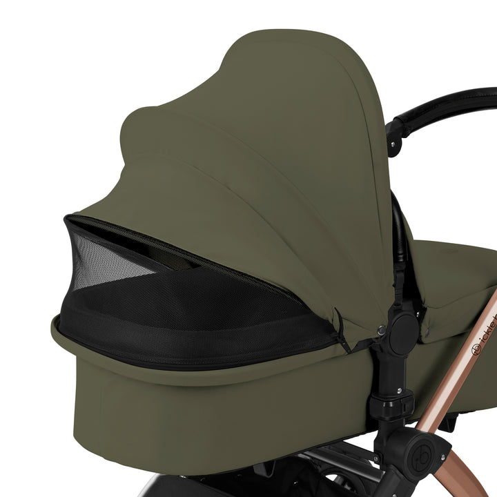 Ickle Bubba Stomp Luxe 12 Piece Maxi-Cosi CabrioFix i-Size Travel System Bundle, Woodland / Bronze - image 16