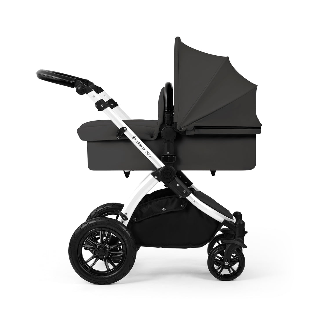 Ickle Bubba Stomp Luxe 12 Piece Maxi-Cosi CabrioFix i-Size Travel System Bundle, Charcoal Grey / Silver - image 3