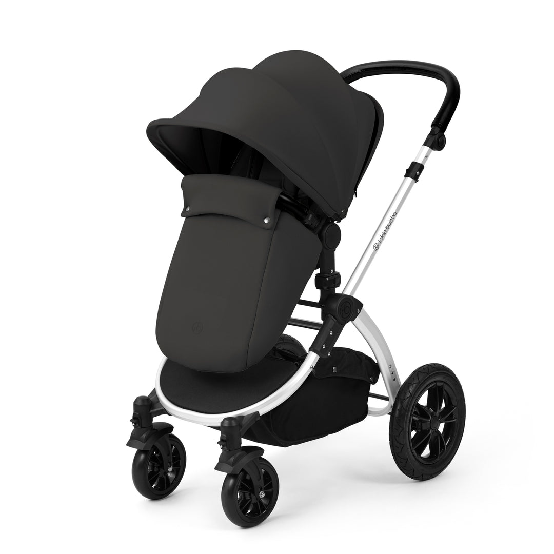 Ickle Bubba Stomp Luxe 12 Piece Maxi-Cosi CabrioFix i-Size Travel System Bundle, Charcoal Grey / Silver - image 6