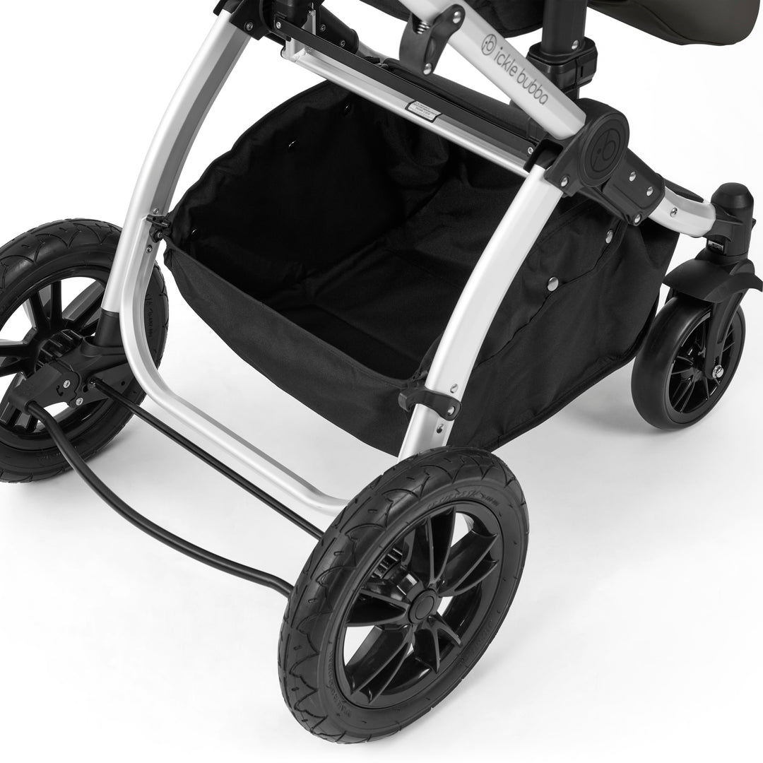 Ickle Bubba Stomp Luxe 12 Piece Maxi-Cosi CabrioFix i-Size Travel System Bundle, Charcoal Grey / Silver - image 18