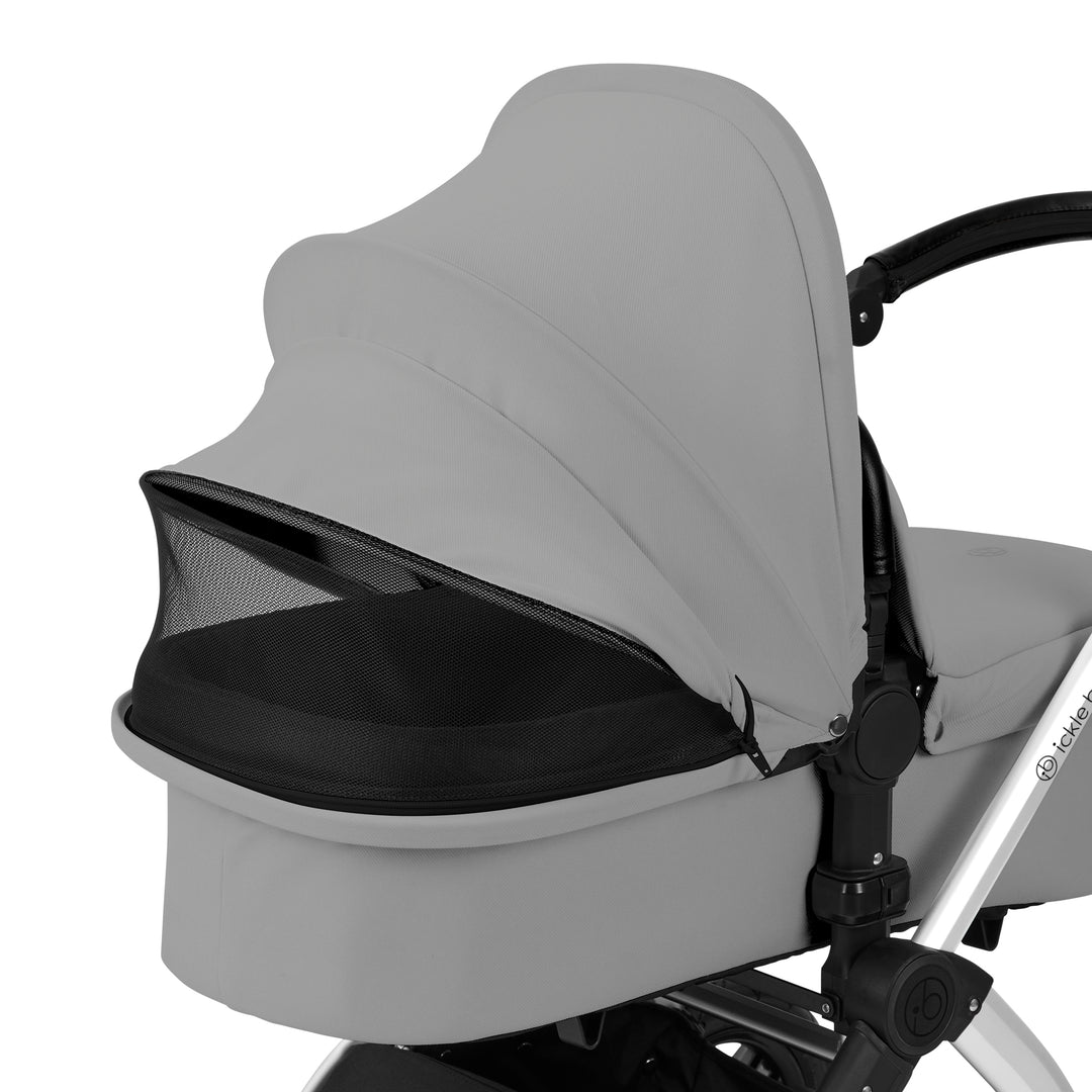 Ickle Bubba Stomp Luxe 12 Piece Maxi-Cosi CabrioFix i-Size Travel System Bundle, Pearl Grey / Silver - image 16