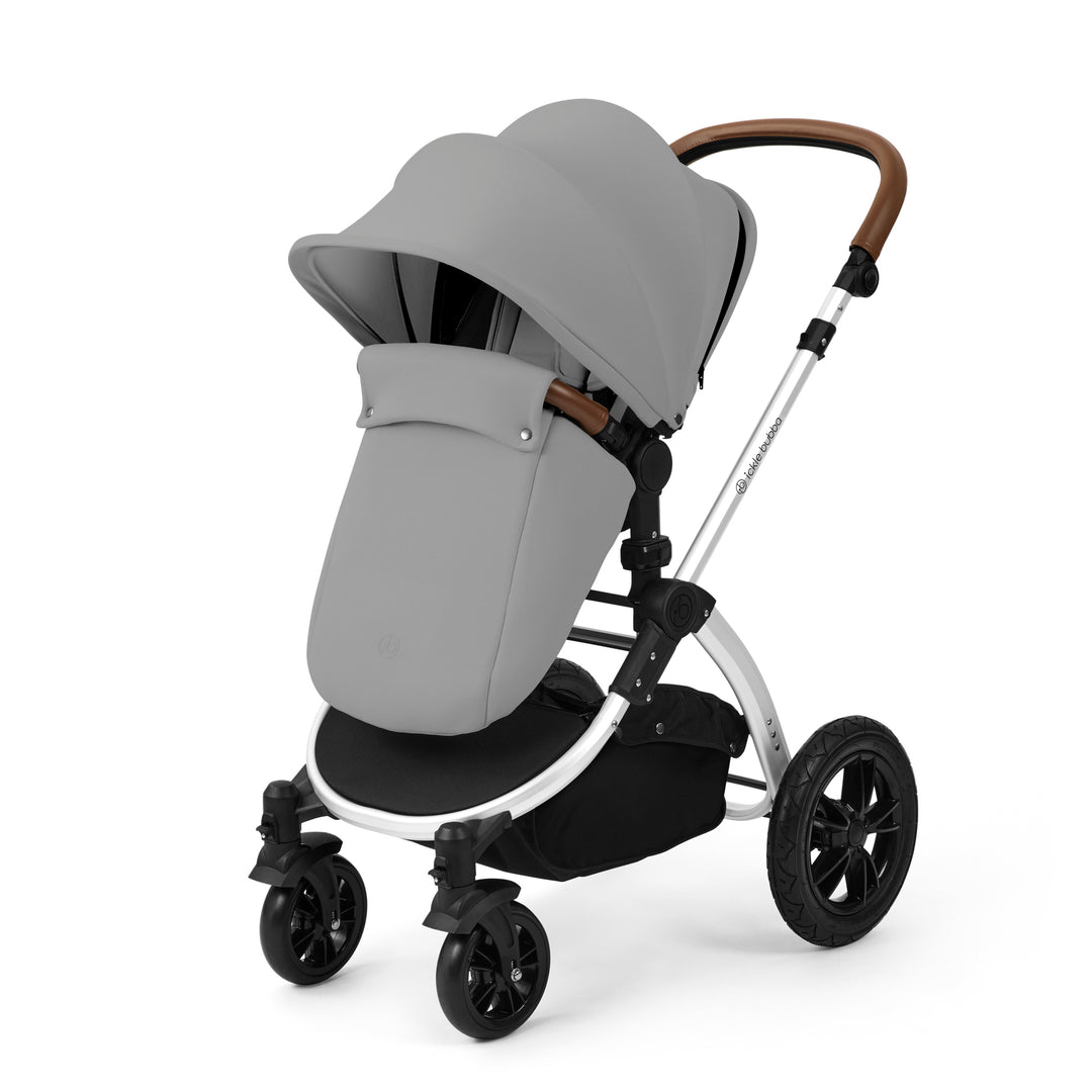 Ickle Bubba Stomp Luxe 12 Piece Maxi-Cosi CabrioFix i-Size Travel System Bundle, Pearl Grey / Silver - image 6