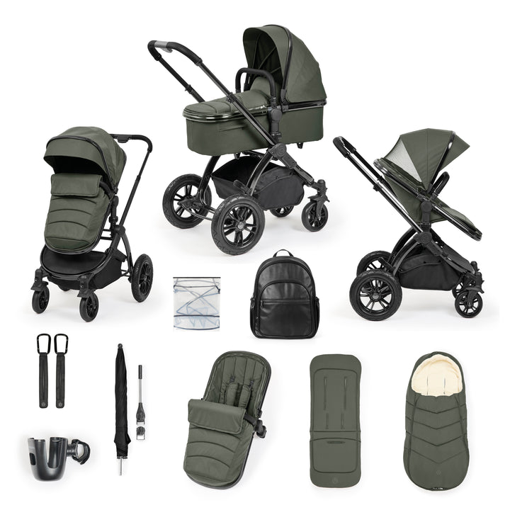 Ickle Bubba Stomp Luxe Elements Edition 12 Piece Pram, Forest - image 1