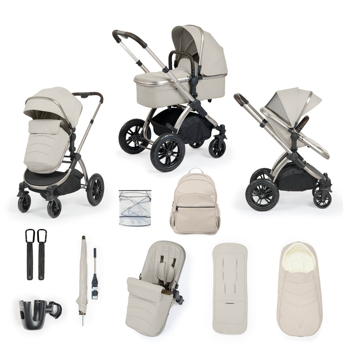 Ickle Bubba Stomp Luxe Elements Edition 12 Piece Pram, Moonbeam - image 1