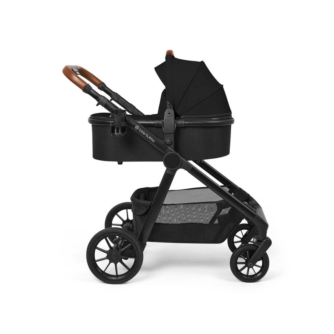 Ickle Bubba Virgo Growing Family 14 Piece Travel System with i-Size Nimbus Car Seat & Spin ISOFIX Base, Black - image 2