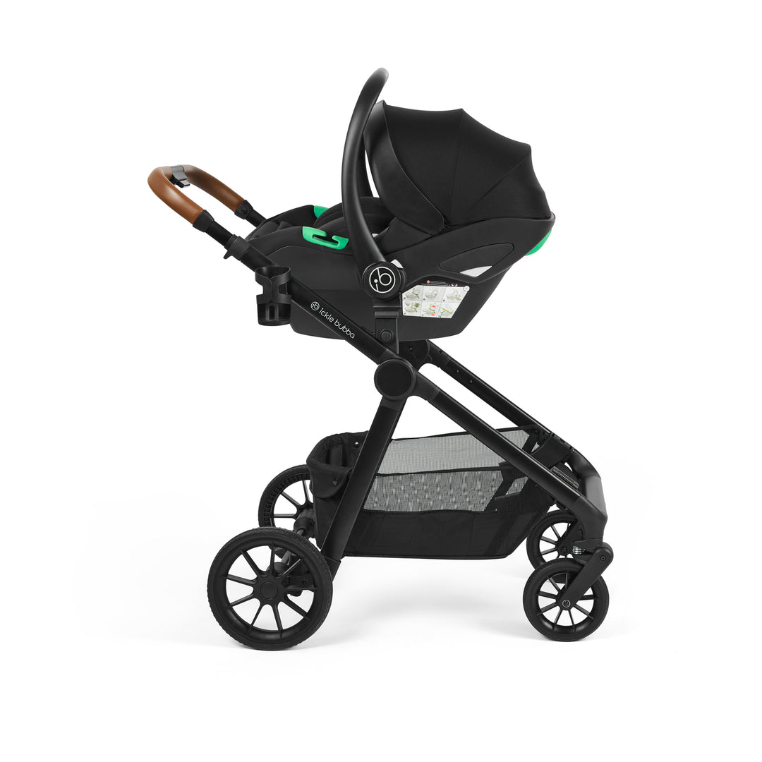 Ickle Bubba Virgo Growing Family 14 Piece Travel System with i-Size Nimbus Car Seat & Spin ISOFIX Base, Black - image 5