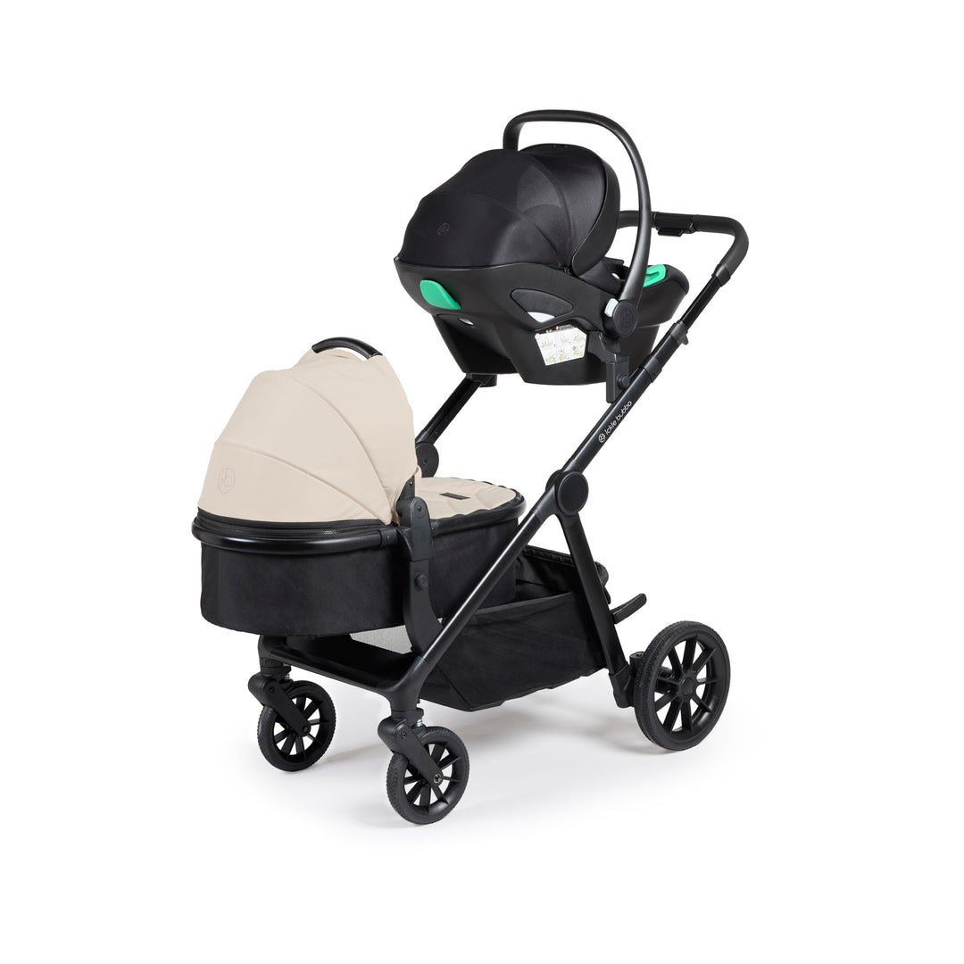 Ickle Bubba Virgo Growing Family 14 Piece Travel System with i-Size Nimbus Car Seat & Spin ISOFIX Base, Stone - image 6