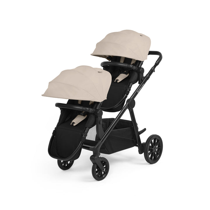 Ickle Bubba Virgo Twin 18 Piece Travel System with i-Size Nimbus Car Seats & Spin ISOFIX Bases -Stone - image 4