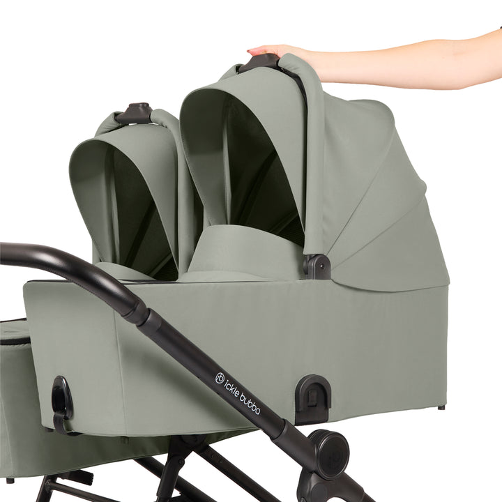 Ickle Bubba Altair Growing Families 13 Piece Travel System with i-Size Nimbus 180 Spin Car Seat & ISOFIX Base, Laurel Green - image 18