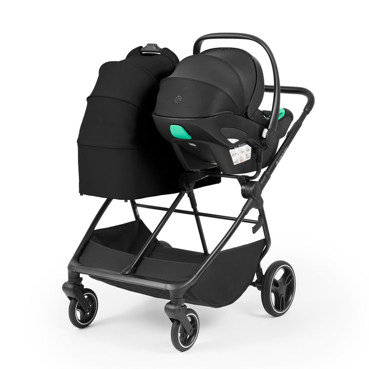 Ickle Bubba Altair Twin 17 Piece Travel System with i-Size Nimbus 180 Spin Car Seats & ISOFIX Bases, Black - image 7