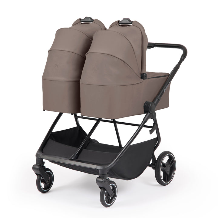 Ickle Bubba Altair Twin 17 Piece Travel System with i-Size Nimbus 180 Spin Car Seats & ISOFIX Bases, Mink - image 2