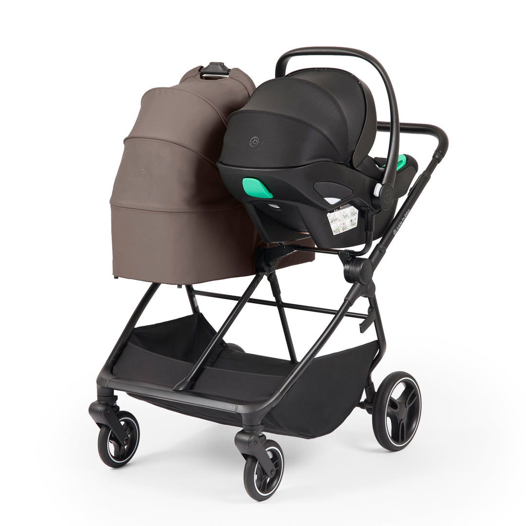 Ickle Bubba Altair Twin 17 Piece Travel System with i-Size Nimbus 180 Spin Car Seats & ISOFIX Bases, Mink - image 7