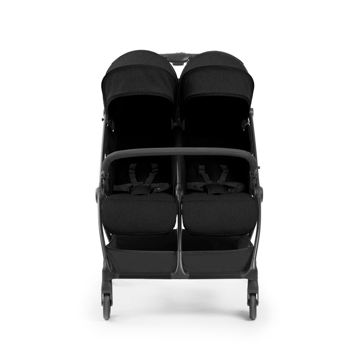 Ickle Bubba Aries Double Autofold Stroller, Black - image 2