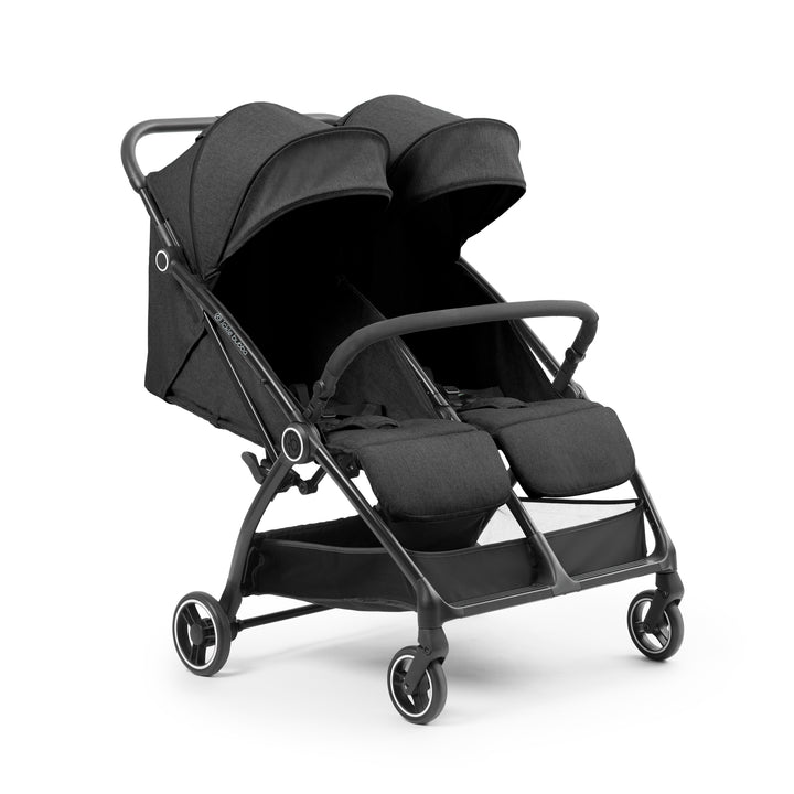 Ickle Bubba Aries Double Autofold Stroller, Graphite Grey - image 1
