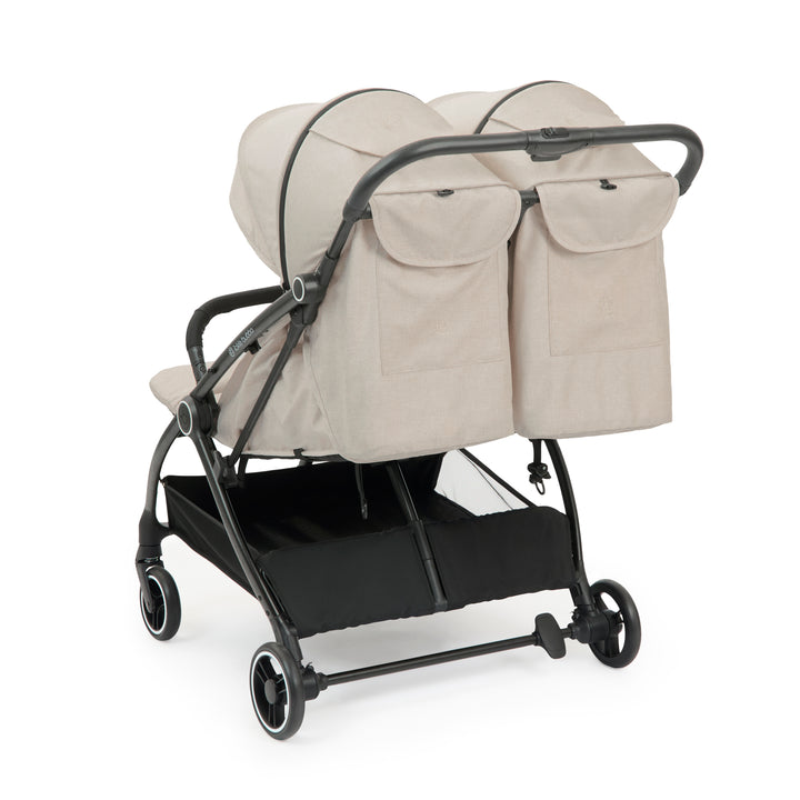 Ickle Bubba Aries Double Autofold Stroller, Stone - image 5